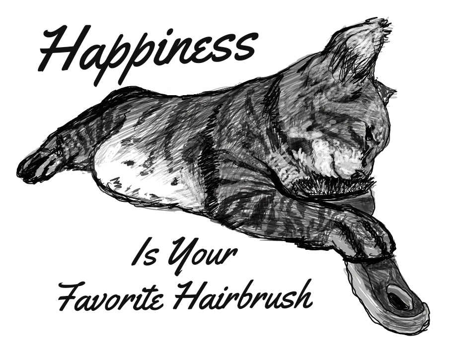Happiness is Your Favorite Hairbrush
