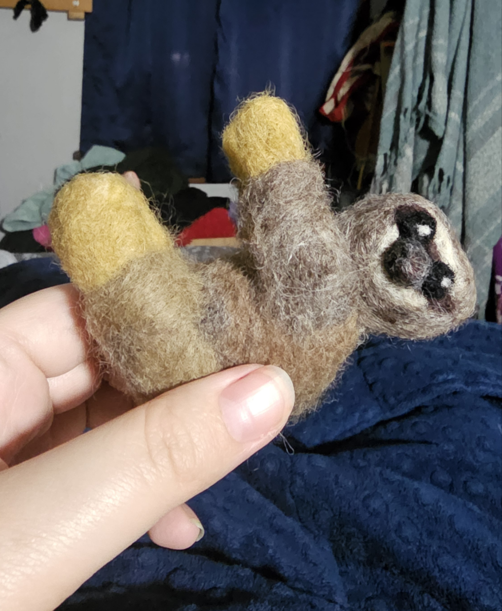 Clip-on Sloth Ornament